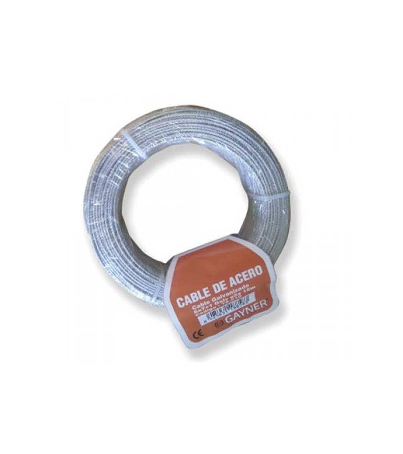 Foto de ROLLO CABLE ACERO GALVANIZADO 6mm 15ml 