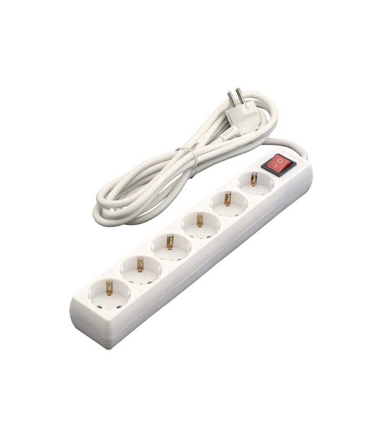 Foto de BASE 6 TOMAS CABLE 3X1,5 1.5MT + INTERRUPTOR 