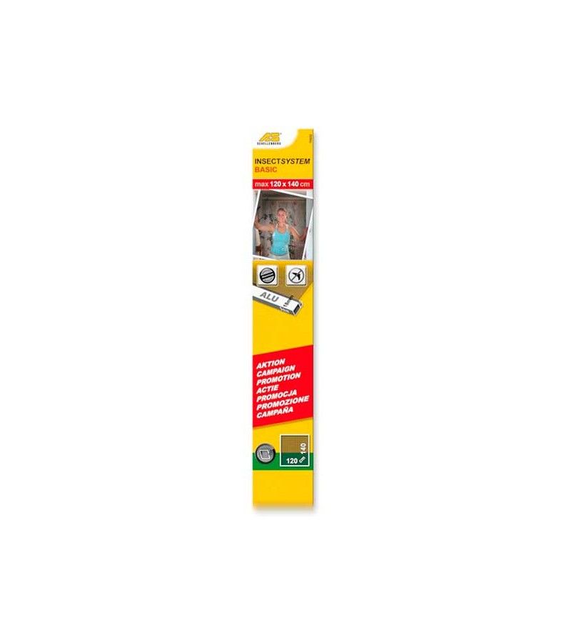Foto de KIT MOSQUITERA ENROLLABLE MR01-120X120cm P/VENTANA BLANCO AMIG 