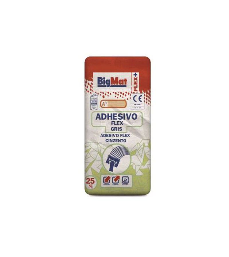 Foto de SACO CEMENTO COLA BIGMAT PORCELANICO F GRIS C2TE 25kg 