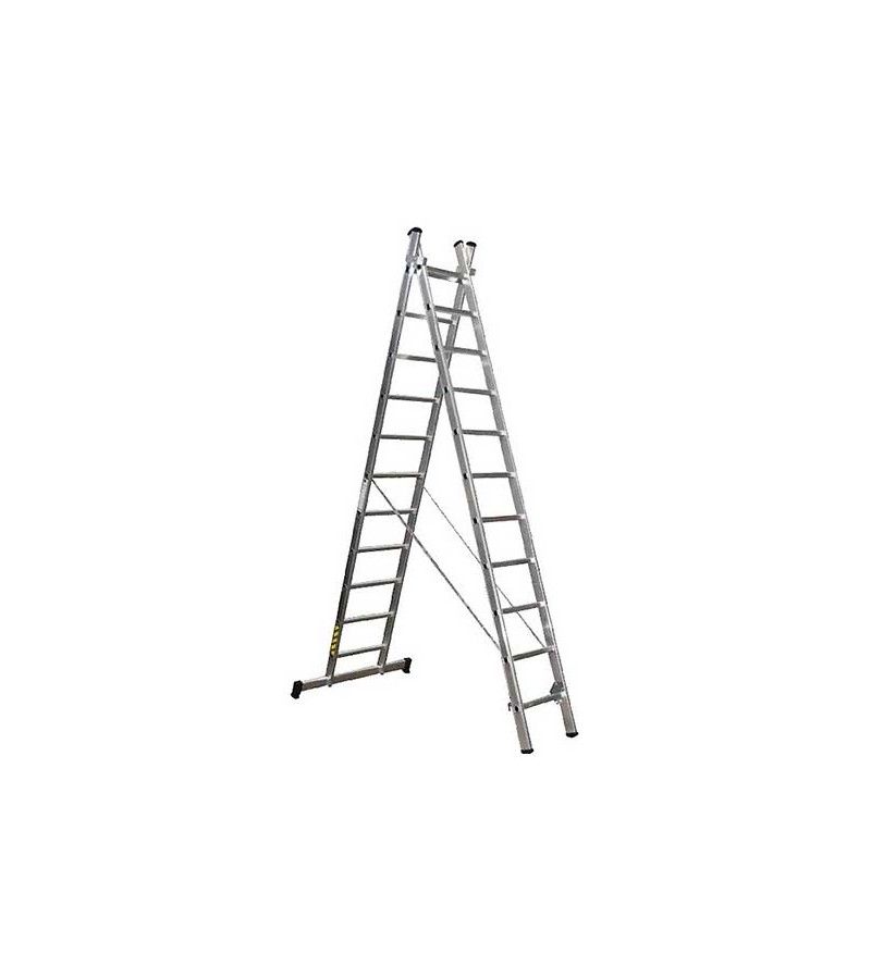 Foto de ESCALERA ALUMINIO TIJERA 2X11 300-525cm BIGMAT 