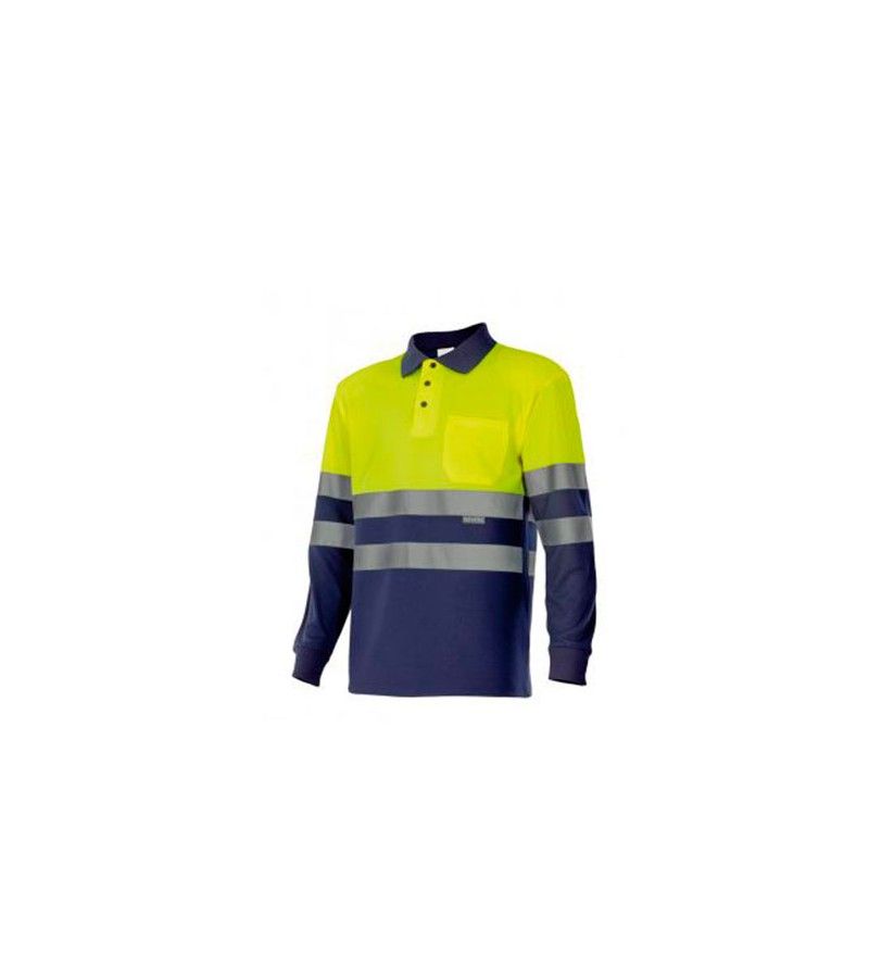 Foto de POLO ALTA VISIBILIDAD AMARILLO/AZUL MAR. M/L T-XXL 