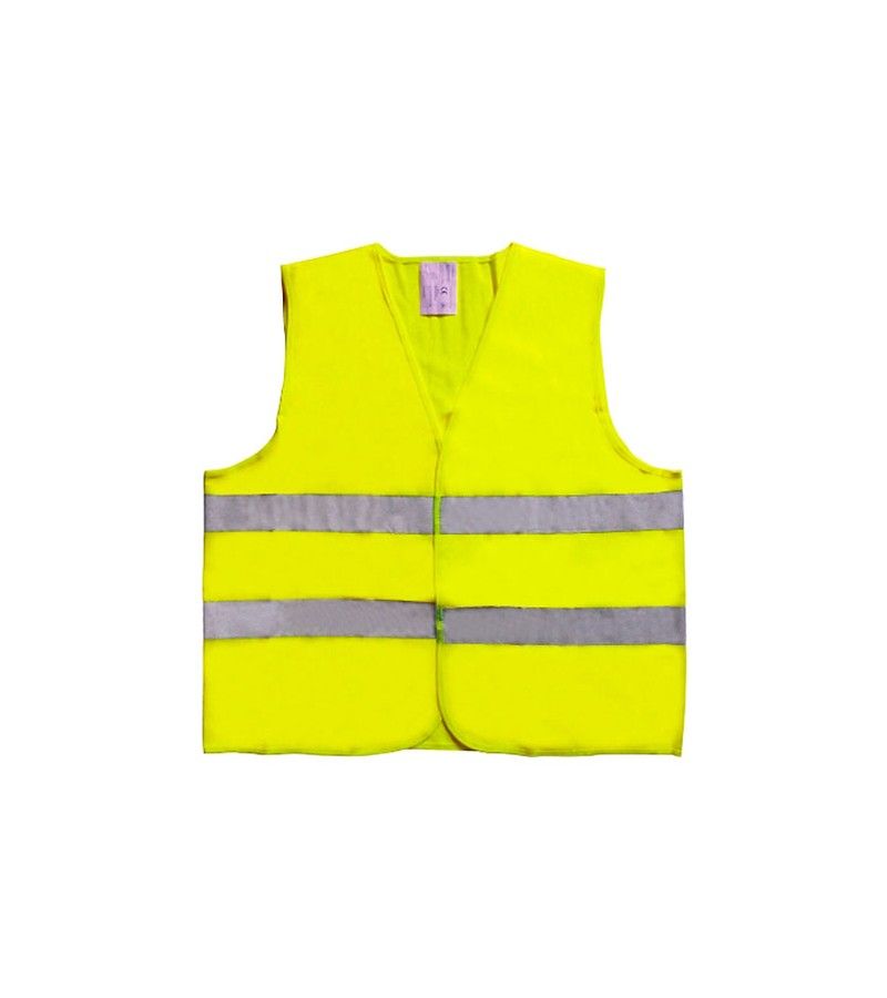 Foto de CHALECO AMARILLO FLUOR ALTA VISIVILIDAD BANDAS REF 