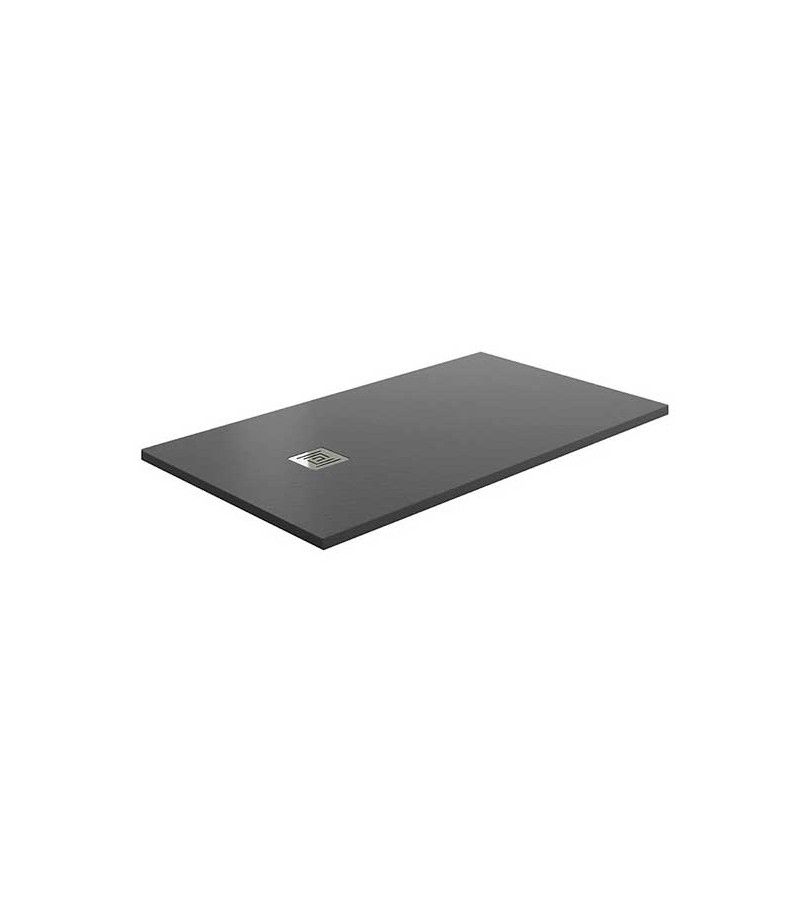 Foto de PLATO DUCHA 150X70 RESINA PIZARRA GRIS GRAFITO C/DES. 