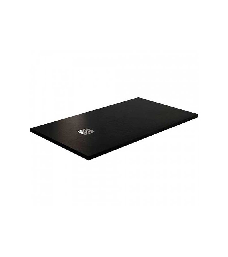Foto de PLATO DUCHA 110X70 RESINA PIZARRA NEGRO C/DES. 