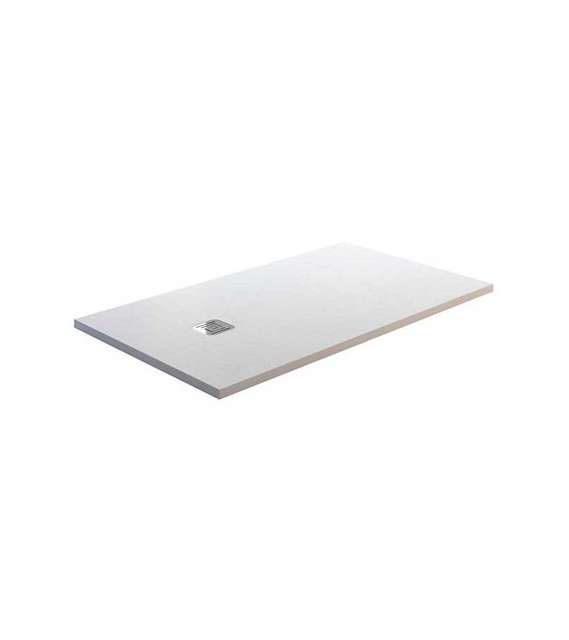 Foto de PLATO DUCHA 110X80 RESINA PIZARRA BLANCO C/DES. 