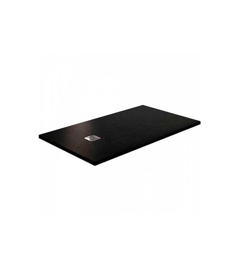 Foto de PLATO DUCHA 150X80 RESINA PIZARRA NEGRO C/DES. 