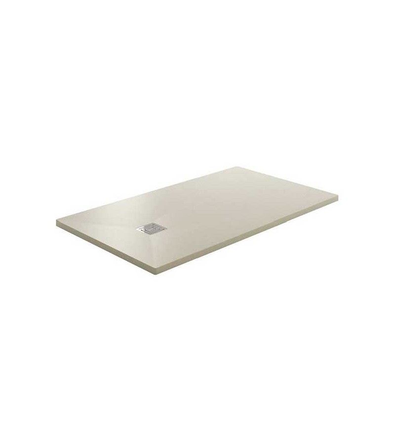 Foto de PLATO DUCHA 170X80 RESINA PIZARRA CREMA C/DES. 