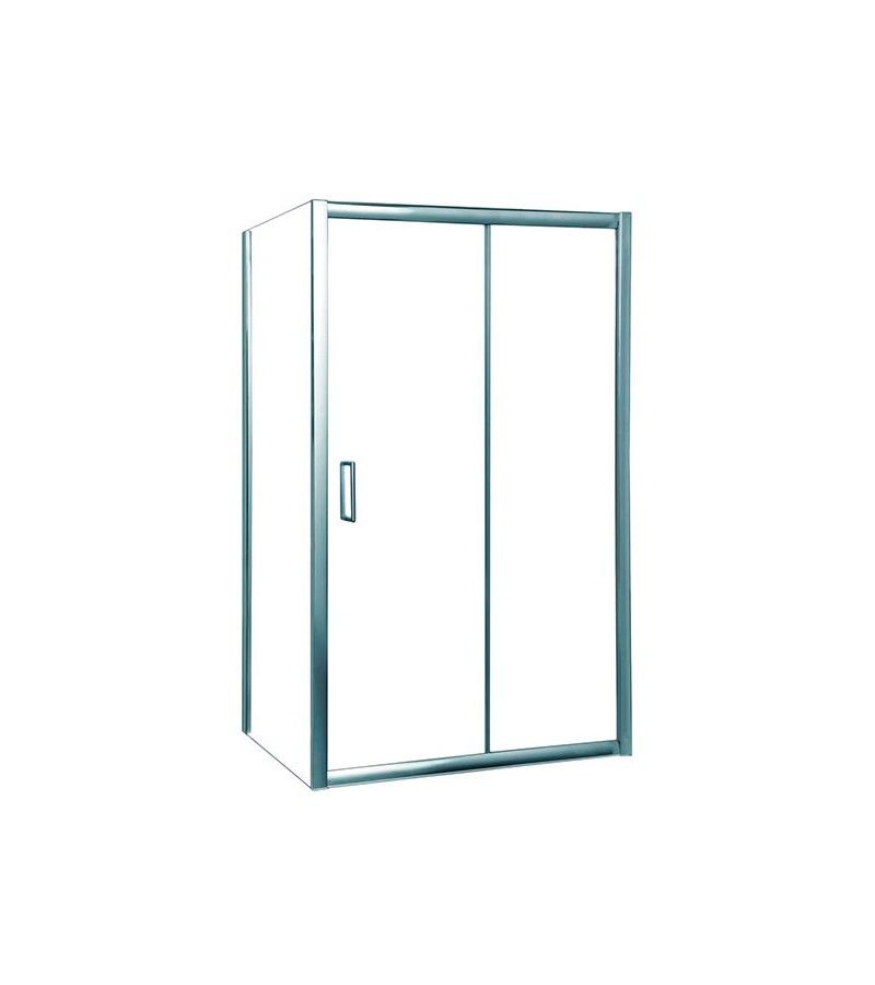 Foto de MAMPARA DUCHA MODULAR RECTANGULAR CON LATERAL FIJO - 80x80 cm - TRANSPARENTE 