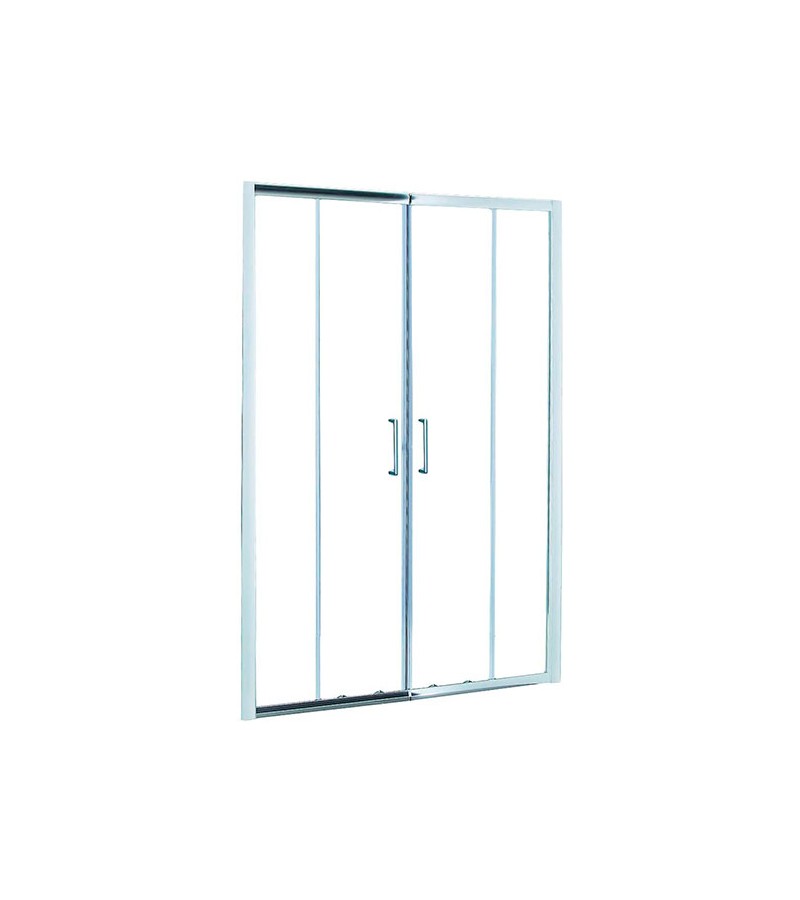 Foto de MAMPARA DUCHA MODULAR FRONTAL DOBLE - 130 cm - TRANSPARENTE 