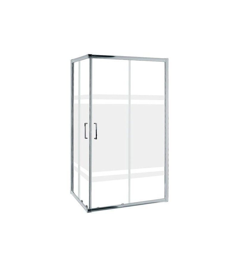 Foto de MAMPARA DUCHA MODULAR RECTANGULAR - 80x120 cm - SERIGRAFIADA 