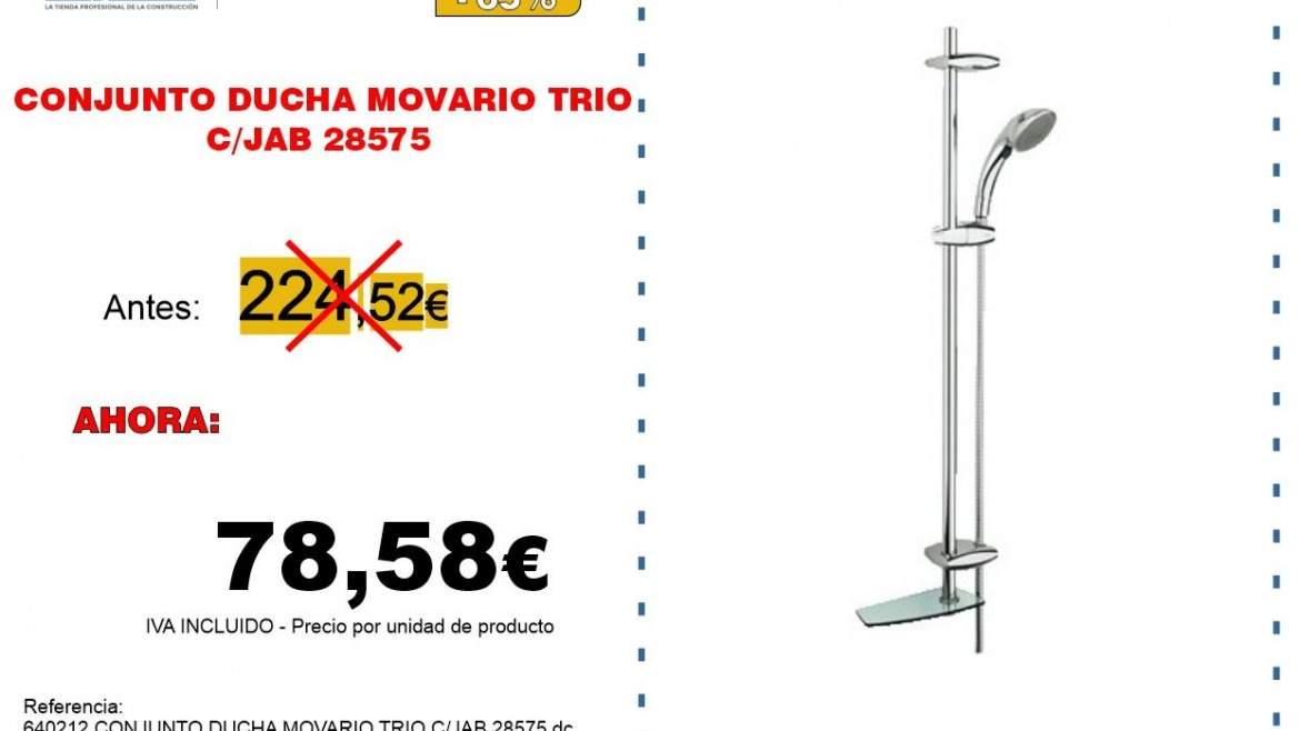 CONJUNTO DUCHA MOVARIO TRIO C/JAB 28575 