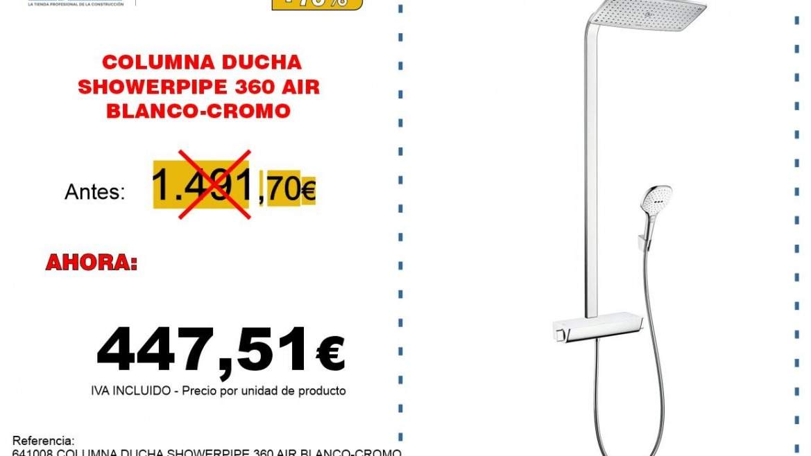 COLUMNA DUCHA SHOWERPIPE 360 AIR BLANCO-CROMO