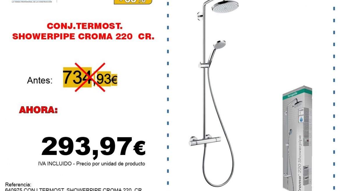 CONJ.TERMOST. SHOWERPIPE CROMA 220  CR.