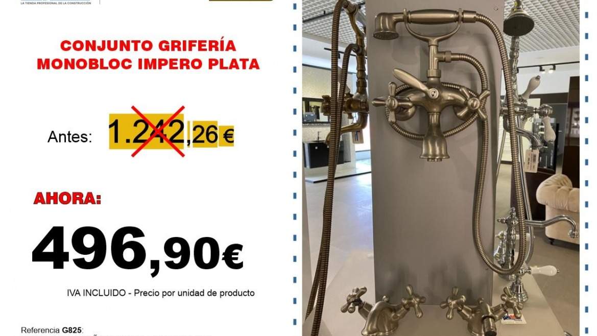 CONJUNTO MONOBLOC IMPERO PLATA C/D