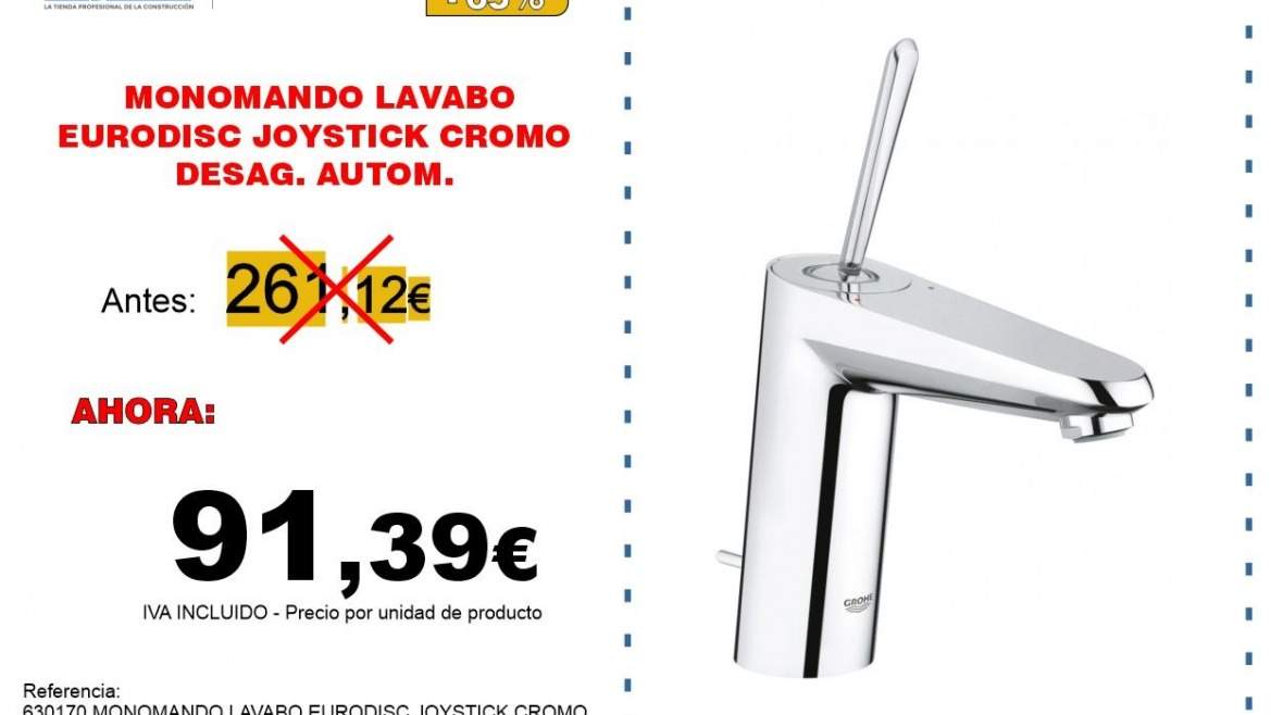 MONOMANDO LAVABO EURODISC JOYSTICK CROMO 