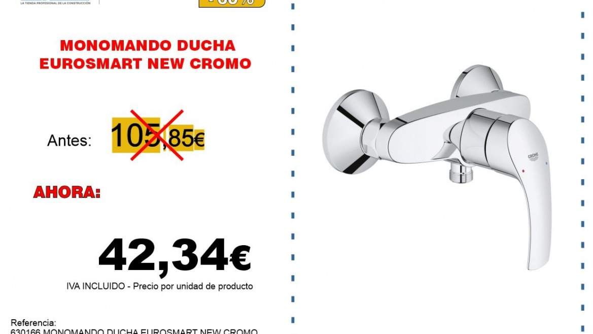 MONOMANDO DUCHA EUROSMART NEW CROMO 